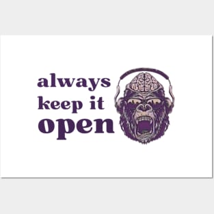 Always Keep Your Mind Open Posters and Art